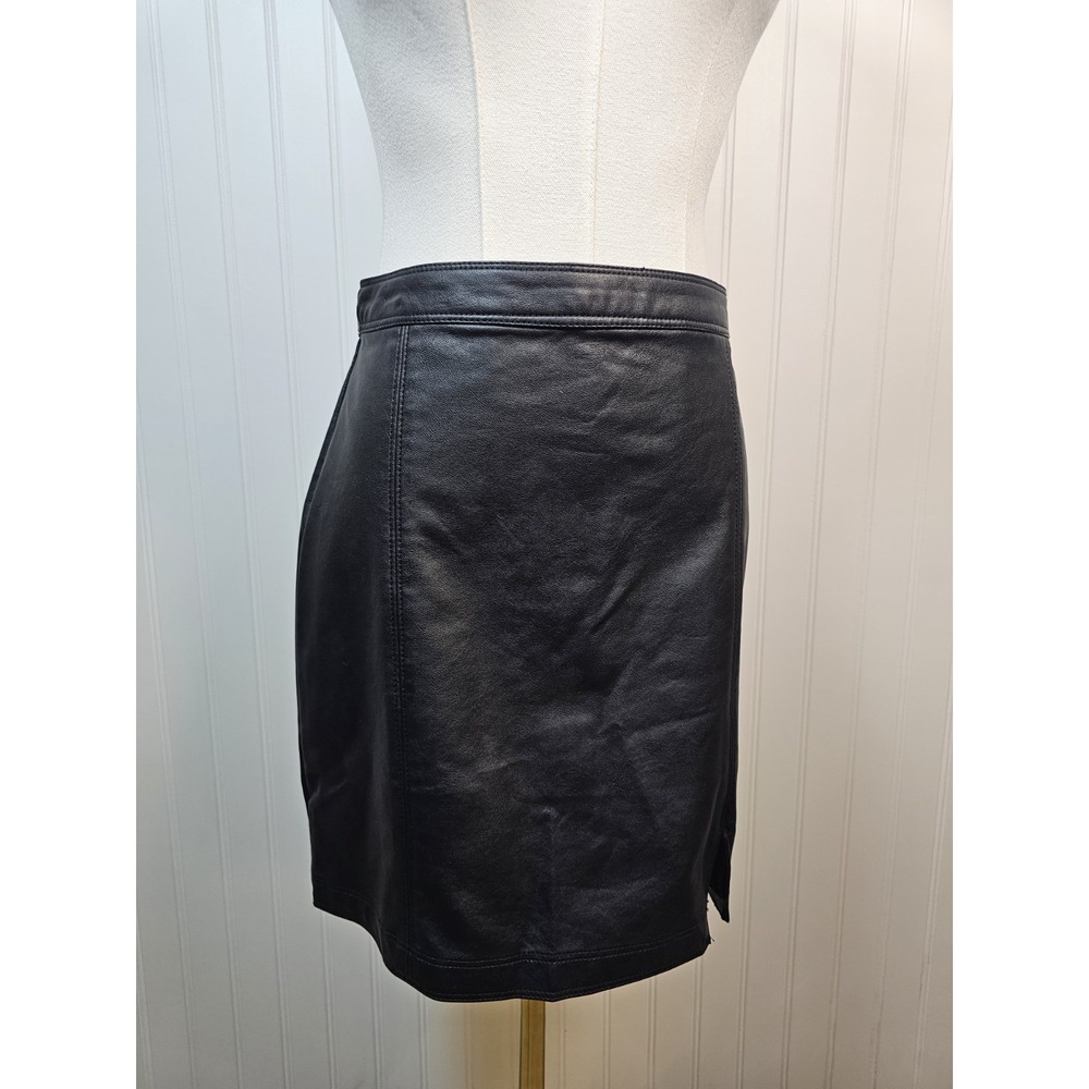 Abercrombie & Fitch Vegan Faux Leather Mini Pencil Skirt Women's Size XS